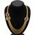 Glistening Peacock Four Strings Gold Plated Necklace Set