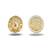 Gold plated floral stud earrings