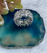Marquise zircon band ring