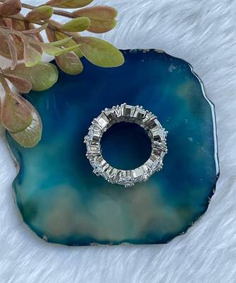 Marquise zircon band ring 2