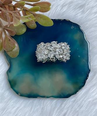Marquise zircon band ring 3