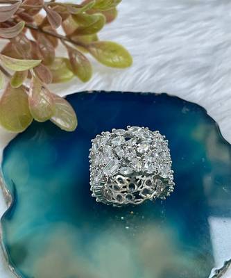 Zircon crystal band ring 3