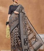 Checked silk bland ready to wear saree