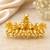 Gold-plated lord surya seven horse chariot brooch pin | divine spiritual designer brooch for unisex