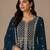 Morpich color embroideried faux georgette semi stitched salwar suit
