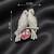 Designer love birds brooch pin with pink crystal & cubic zirconia 