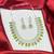 peridot green pear cut necklace earrings set, silver tone floral bridal jewellery choker