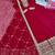 Wine fox georgette embroidered sequins gown with dupatta