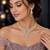 gold marquise cz bridal necklace and earring set, statement wedding jewellery