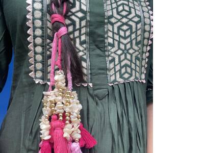 Pink mother of pearl parandi 1