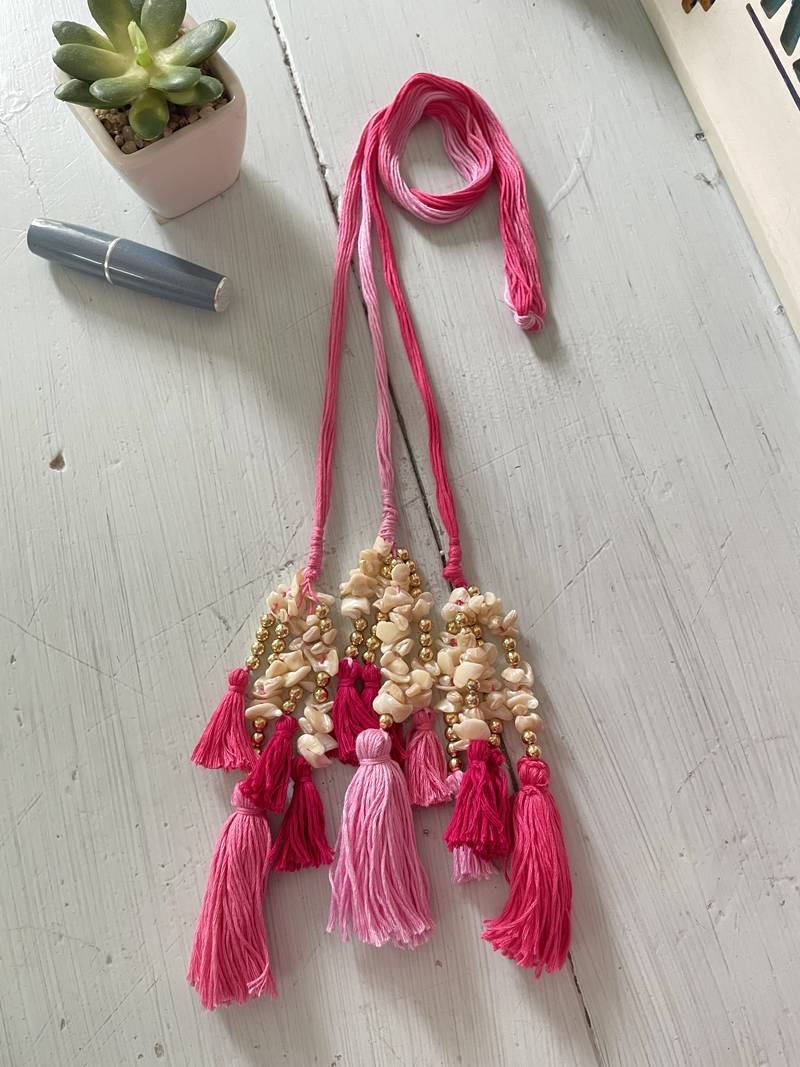 Pink mother of pearl parandi