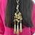 Golden handmade floral parandi