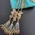 Golden handmade floral parandi