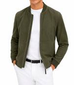 Men's olive green suede leather jacket lambskin biker designer style