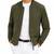 Men's olive green suede leather jacket lambskin biker designer style