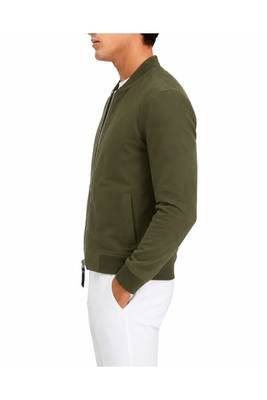 Men's olive green suede leather jacket lambskin biker designer style 2