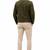 Olive green suede lambskin leather jacket men's iconic look biker