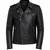Black leather jacket men lambskin signature look biker jacket