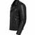 Black leather jacket men lambskin signature look biker jacket