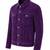 Men's purple suede leather jacket classic design trucker jacket
