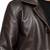 Men's brown leather coat casual style lambskin buttoned coat