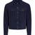 Men biker leather jacket timeless style navy blue suede buttoned coat