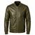 Men's olive green leather jacket real lambskin bomber biker jackets