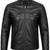 Men's biker black leather jacket genuine lambskin smart casual jacket