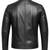 Men's biker black leather jacket genuine lambskin smart casual jacket