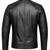 Men's biker black leather jacket genuine lambskin smart casual jacket