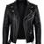 Men's black leather jacket iconic look real lambskin belted biker jacket