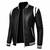 Men's black leather jacket real lambskin iconic look bomber biker jacket
