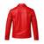 Men's red leather trucker jacket signature look buttoned style jacket