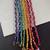 Multicolored handmade rainbow hair braids