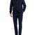 Men navy blue suede leather biker jacket handcrafted buttoned jacket