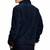 Men navy blue suede leather jacket handcrafted buttoned trucker jacket