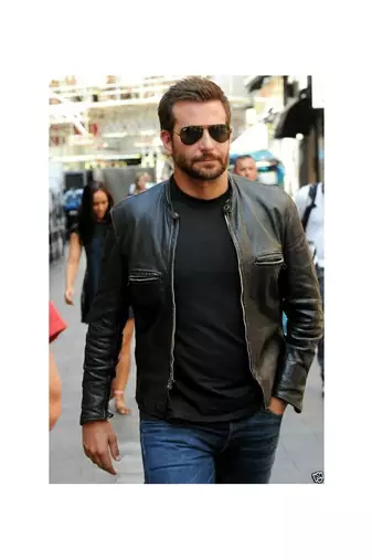 Men's black leather jacket minimal design real lambskin biker jackets