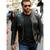 Men's black leather jacket minimal design real lambskin biker jackets