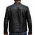 Men's black leather jacket minimal design real lambskin biker jackets