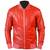 Men's red leather biker jacket daily wear stylish bomber biker jacket