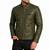 Men's olive green leather moto biker jacket tailored look