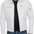 White leather moto minimal design men's lambskin jacket
