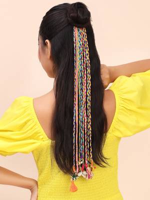 Multicolored handmade boho hairbraids 1