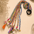 Multicolored handmade boho hairbraids