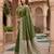 Green soft silk blend saree with zari weaving meenakari design