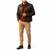 Men's brown lambskin leather jacket tailored look bikers