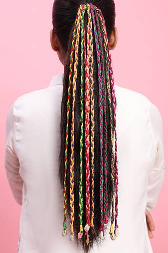 Multicolored handmade aisha hairbraids