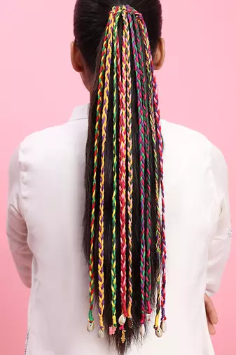 Multicolored handmade aisha hairbraids