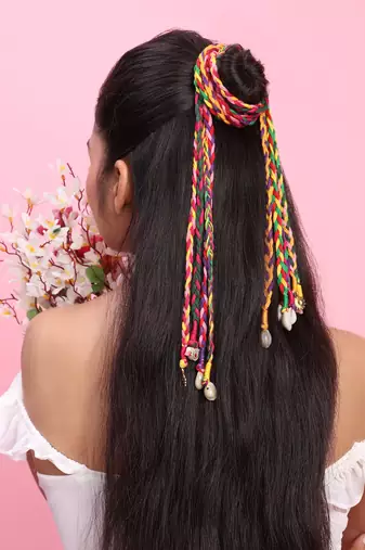 Multicolored handmade aisha hairbraids