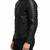 Men's black quilted leather racer jacket urban fashion